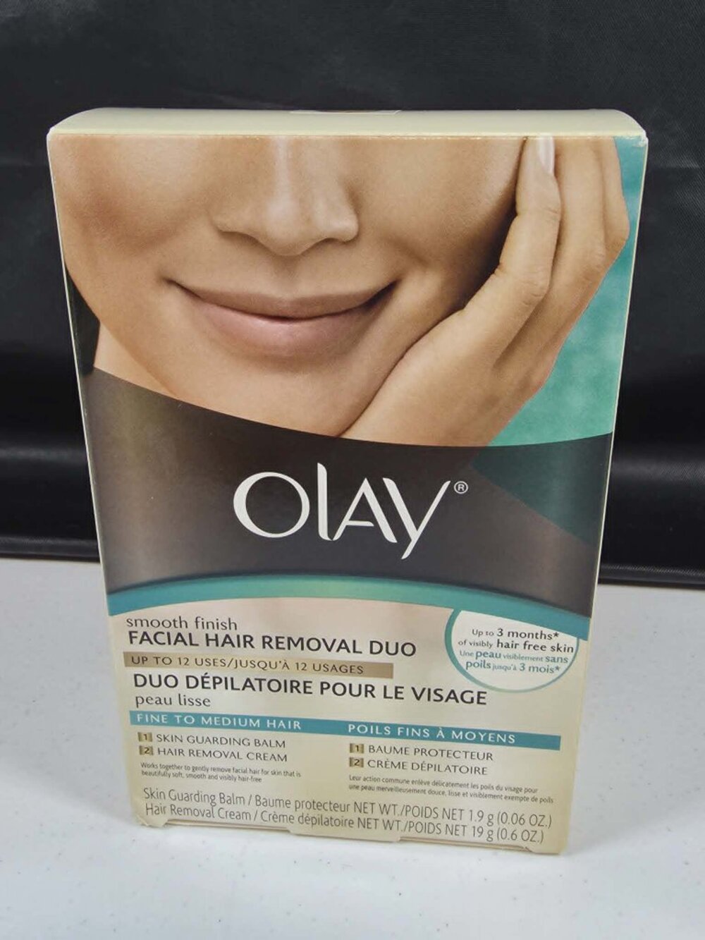 OLAY SMOOTH FINISH FACIAL HAIR REMOVAL DUO FINE TO MEDIUM HAIR 1.9G EACH NEW